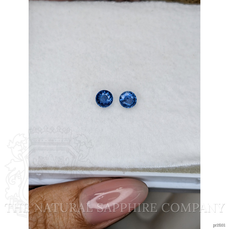 1.22 Ct.Tw. Blue Sapphire Pair from Madagascar