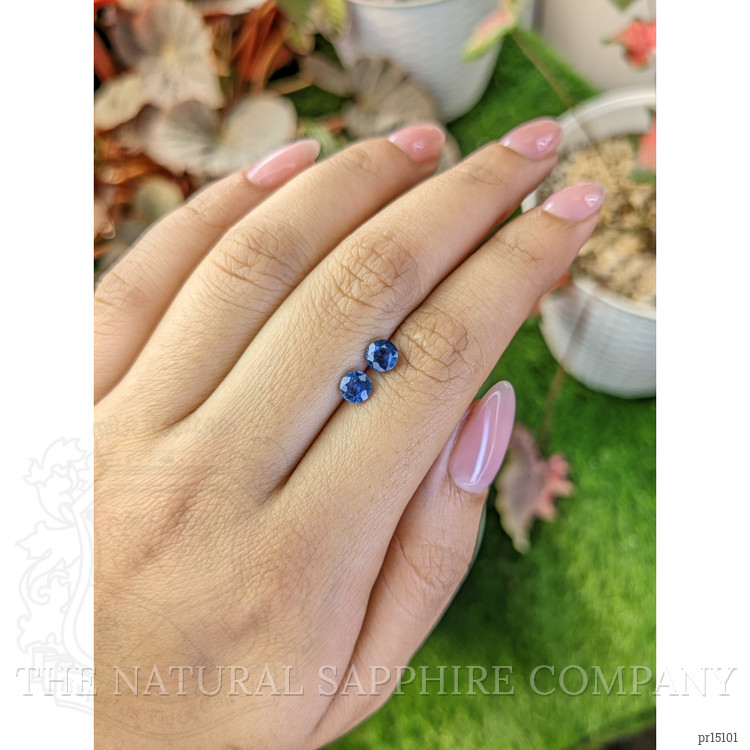 1.22 Ct.Tw. Blue Sapphire Pair from Madagascar