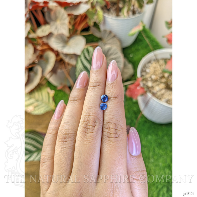 1.22 Ct.Tw. Blue Sapphire Pair from Madagascar