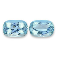 22.92&nbsp;Ct.Tw.Total Carat Weight Blue Aquamarine Pair from Brazil Video