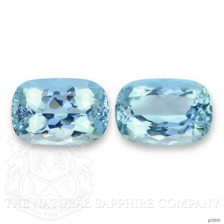 22.92 Ct.Tw. Blue Aquamarine Pair from Brazil