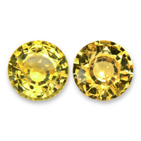 2.12&nbsp;Ct.Tw.Total Carat Weight Yellow Sapphire Pair from Ceylon (Sri Lanka) Video