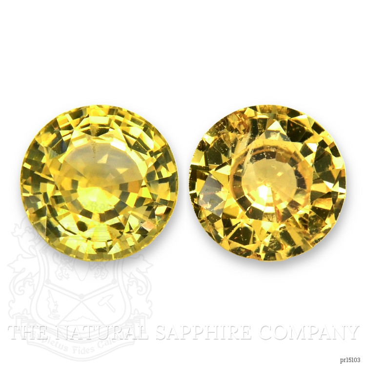 2.12 Ct.Tw. Yellow Sapphire Pair from Ceylon (Sri Lanka)