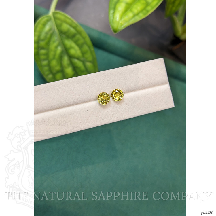 2.12 Ct.Tw. Yellow Sapphire Pair from Ceylon (Sri Lanka)