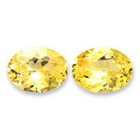 2.37&nbsp;Ct.Tw.Total Carat Weight Yellow Sapphire Pair from Ceylon (Sri Lanka) Video