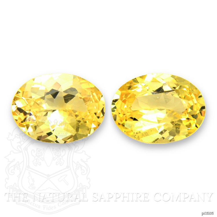 2.37 Ct.Tw. Yellow Sapphire Pair from Ceylon (Sri Lanka)