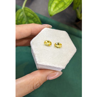 2.37&nbsp;Ct.Tw.Total Carat Weight Yellow Sapphire Pair from Ceylon (Sri Lanka) Life Style