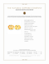 2.76&nbsp;Ct.Tw.Total Carat Weight Orangish Yellow Sapphire Pair from Ceylon (Sri Lanka) Scan Report