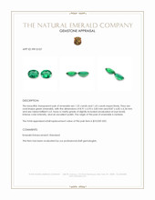 2.95&nbsp;Ct.Tw.Total Carat Weight Emerald Pair from Zambia Appraisal