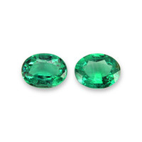 2.95 Ct.Tw.Total Carat Weight Emerald Pair from Zambia Video