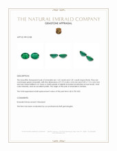 3.46&nbsp;Ct.Tw.Total Carat Weight Emerald Pair from Zambia Appraisal