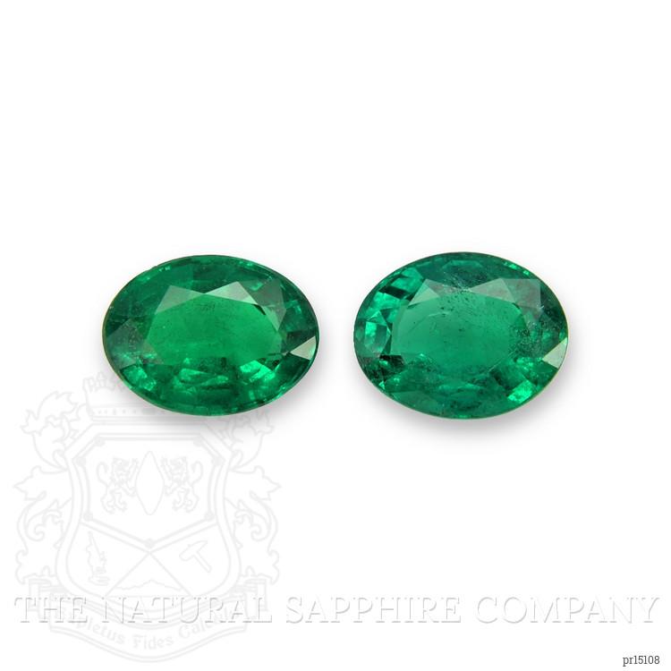 3.46 Ct.Tw. Emerald Pair from Zambia