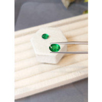 3.46&nbsp;Ct.Tw.Total Carat Weight Emerald Pair from Zambia Life Style