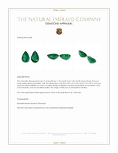 2.68&nbsp;Ct.Tw.Total Carat Weight Emerald Pair from Zambia Appraisal