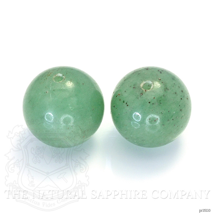 21.57 Ct.Tw. Bluish Green Jade Pair from Burma (Myanmar)