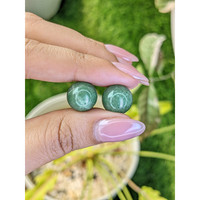 24.68&nbsp;Ct.Tw.Total Carat Weight Bluish Green Jade Pair from Burma (Myanmar) Life Style