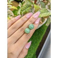 20.81&nbsp;Ct.Tw.Total Carat Weight Green Jade Pair from Burma (Myanmar) Life Style