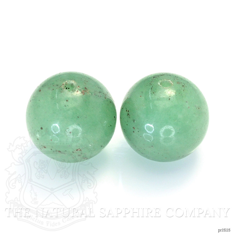 19.86 Ct.Tw. Green Jade Pair from Burma (Myanmar)