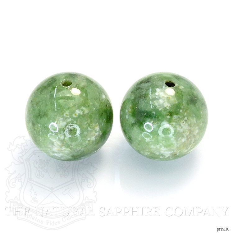 25.55 Ct.Tw. Green Jade Pair from Burma (Myanmar)