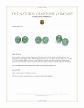 20.36 Ct.Tw.Total Carat Weight Bluish Green Jade Pair from Burma (Myanmar) Appraisal