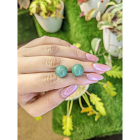20.36&nbsp;Ct.Tw.Total Carat Weight Bluish Green Jade Pair from Burma (Myanmar) Life Style