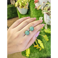 20.36&nbsp;Ct.Tw.Total Carat Weight Bluish Green Jade Pair from Burma (Myanmar) Life Style