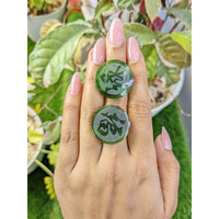 48.48&nbsp;Ct.Tw.Total Carat Weight Green Jade Pair from Burma (Myanmar) Life Style
