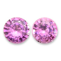 0.97&nbsp;Ct.Tw.Total Carat Weight Pink Sapphire Pair from Ceylon (Sri Lanka) Video