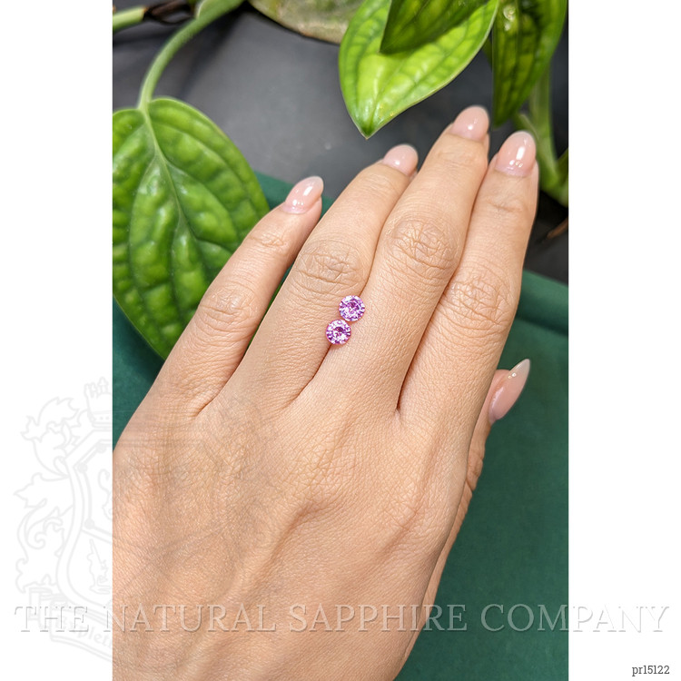 0.97 Ct.Tw. Pink Sapphire Pair from Ceylon (Sri Lanka)
