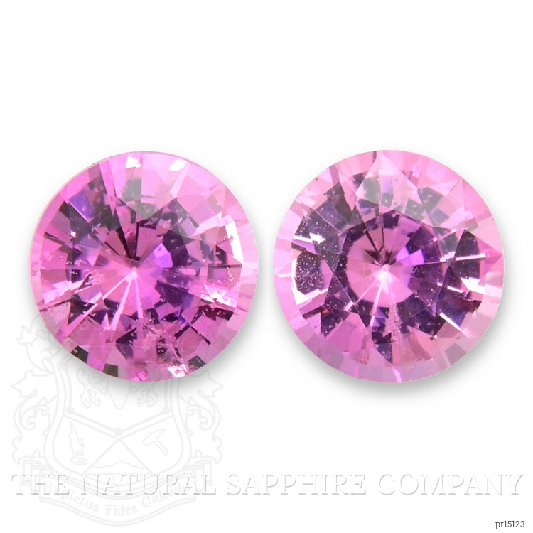 0.84 Ct.Tw. Purplish Pink Sapphire Pair from Ceylon (Sri Lanka)