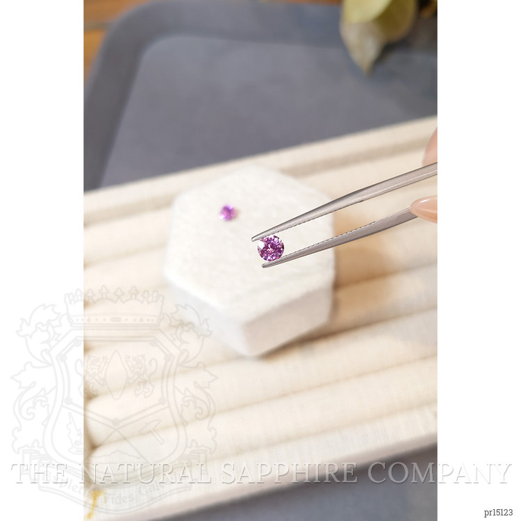 0.84 Ct.Tw. Purplish Pink Sapphire Pair from Ceylon (Sri Lanka)