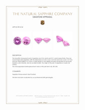0.87&nbsp;Ct.Tw.Total Carat Weight Pink Sapphire Pair from Ceylon (Sri Lanka) Appraisal