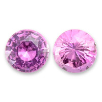 0.87&nbsp;Ct.Tw.Total Carat Weight Pink Sapphire Pair from Ceylon (Sri Lanka) Video