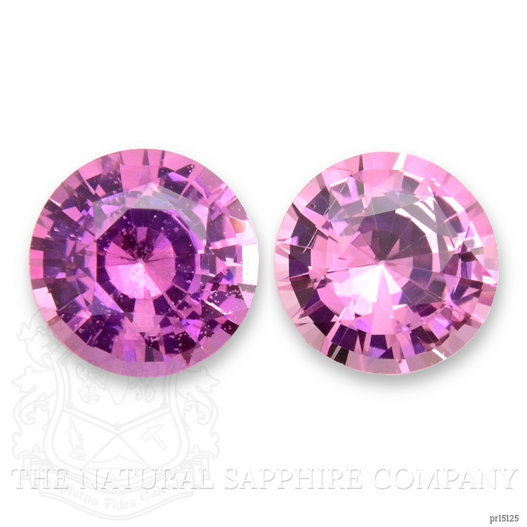 0.86 Ct.Tw. Purplish Pink Sapphire Pair from Ceylon (Sri Lanka)
