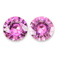 0.74&nbsp;Ct.Tw.Total Carat Weight Pink Sapphire Pair from Ceylon (Sri Lanka) Video