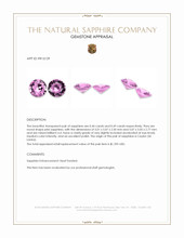 0.93&nbsp;Ct.Tw.Total Carat Weight Pink Sapphire Pair from Ceylon (Sri Lanka) Appraisal