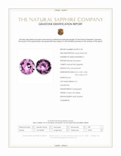 0.93&nbsp;Ct.Tw.Total Carat Weight Pink Sapphire Pair from Ceylon (Sri Lanka) Scan Report