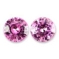 0.83&nbsp;Ct.Tw.Total Carat Weight Pink Sapphire Pair from Ceylon (Sri Lanka) Video
