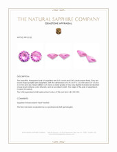 0.90 Ct.Tw.Total Carat Weight Purplish Pink Sapphire Pair from Ceylon (Sri Lanka) Appraisal