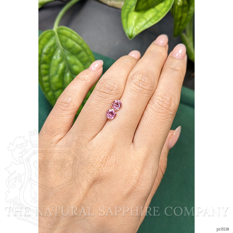 1.51 Ct.Tw. Pink Sapphire Pair from Ceylon (Sri Lanka)