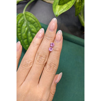 1.19&nbsp;Ct.Tw.Total Carat Weight Purplish Pink Sapphire Pair from Ceylon (Sri Lanka) Life Style