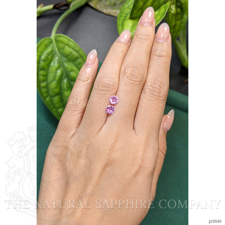 1.19 Ct.Tw. Purplish Pink Sapphire Pair from Ceylon (Sri Lanka)