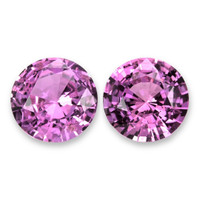 1.44&nbsp;Ct.Tw.Total Carat Weight Purplish Pink Sapphire Pair from Ceylon (Sri Lanka) Video