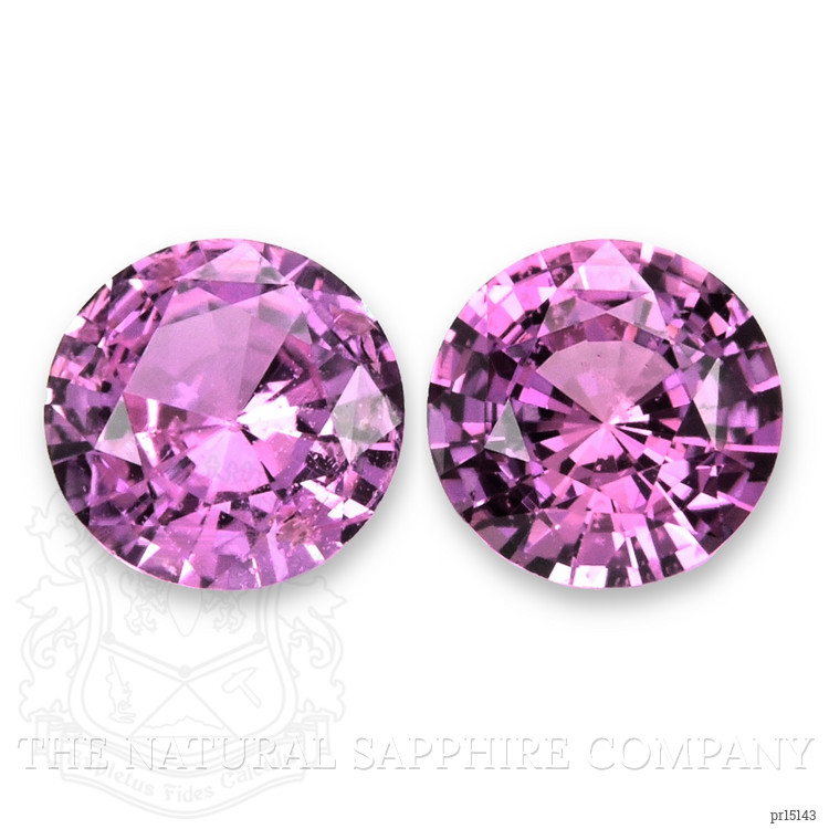 1.44 Ct.Tw. Purplish Pink Sapphire Pair from Ceylon (Sri Lanka)