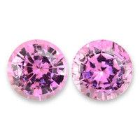 1.32&nbsp;Ct.Tw.Total Carat Weight Pink Sapphire Pair from Ceylon (Sri Lanka) Video