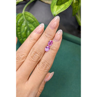 1.85&nbsp;Ct.Tw.Total Carat Weight Pink Sapphire Pair from Ceylon (Sri Lanka) Life Style