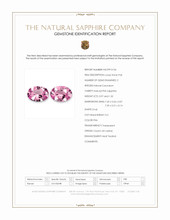 1.99 Ct.Tw.Total Carat Weight Pink Sapphire Pair from Ceylon (Sri Lanka) Scan Report