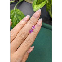 1.78&nbsp;Ct.Tw.Total Carat Weight Pink Sapphire Pair from Ceylon (Sri Lanka) Life Style