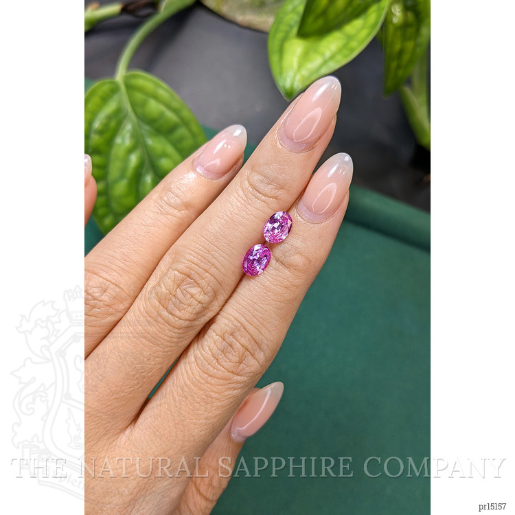 1.78 Ct.Tw. Pink Sapphire Pair from Ceylon (Sri Lanka)