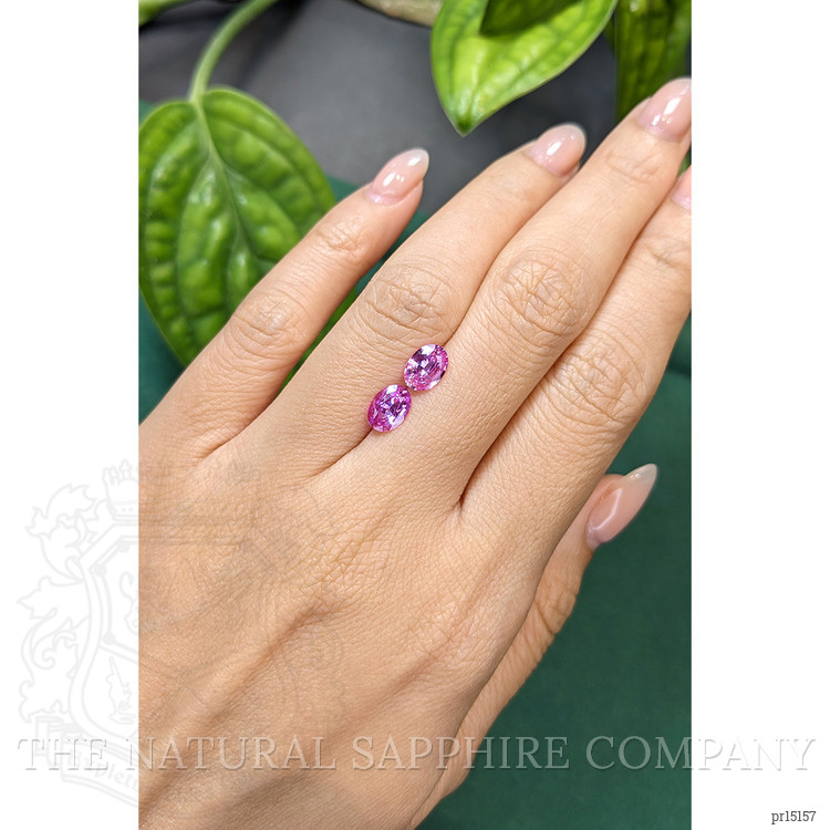 1.78 Ct.Tw. Pink Sapphire Pair from Ceylon (Sri Lanka)